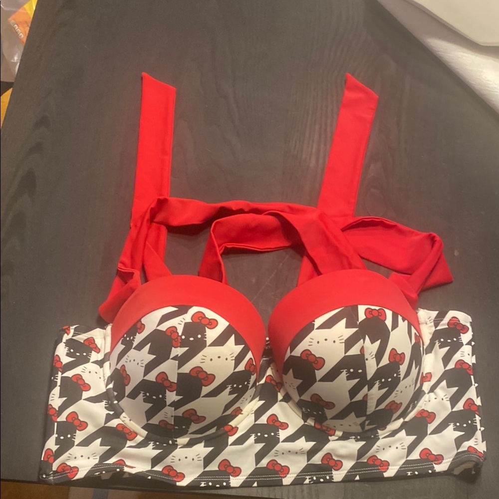 Hello Kitty x Torrid Red and White Top